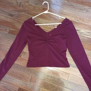 PacSun cropped long sleeve top